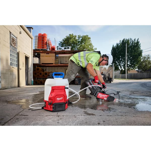 Milwaukee 4 Gal. Water Supply Sprayer Tank Assembly with Switch