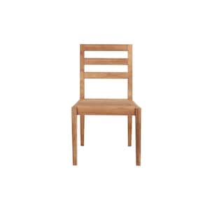 Laguna Natural Solid Teak Outdoor Dining Chair (Set of 2)