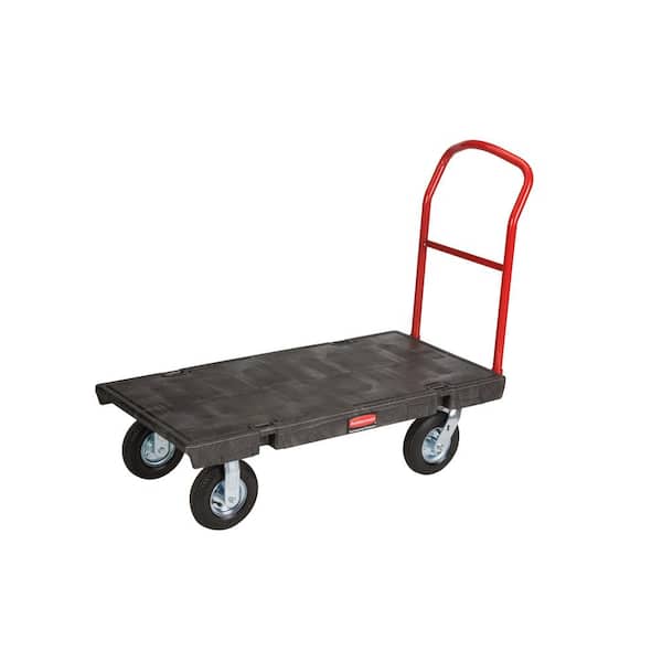 Rubbermaid Commercial Products 24 in. x 48 in. Heavy Duty 1000 lb. Platform Truck with 8 in. Pneumatic Casters