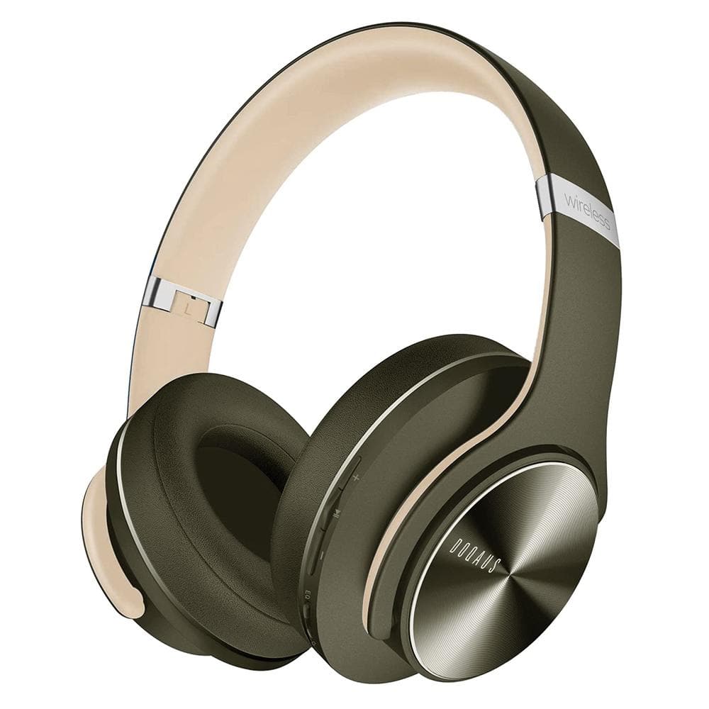 Optimized Green Wireless Bluetooth Noise Canelling Over the Ear Headphones 