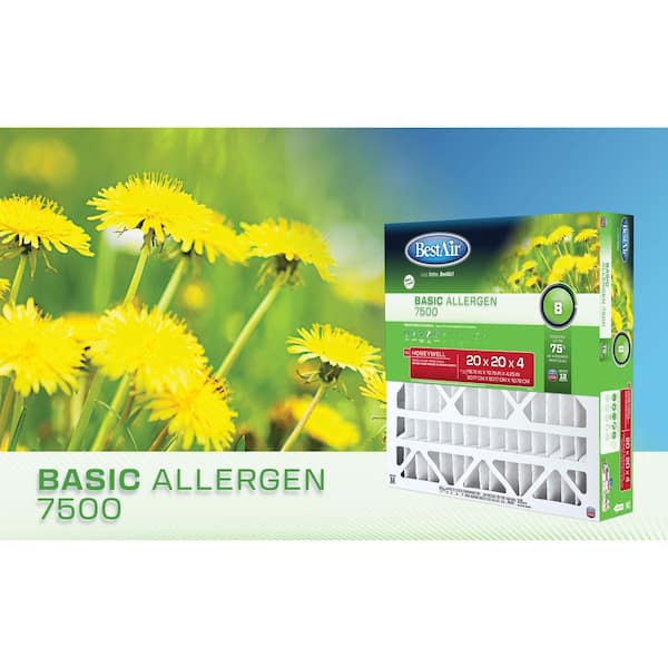 BestAir 20 x 20 x 4 Honeywell FPR 4 Air Cleaner Filter HW2020-8R
