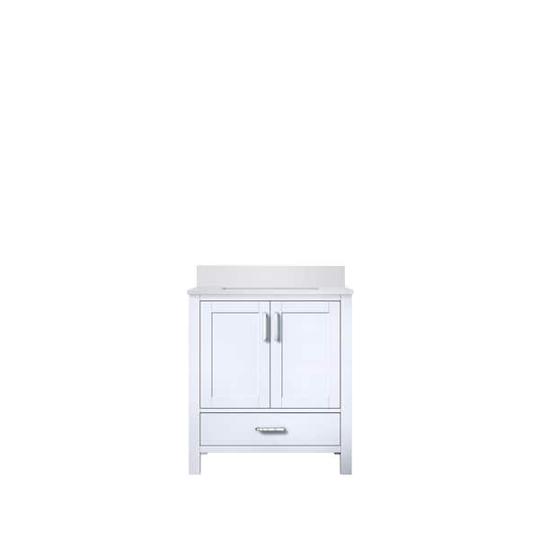 Jacques 30 in. W x 22 in. D White Bath Vanity and White Quartz Top