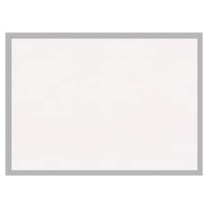 Hera Chrome White Corkboard 29 in. x 21 in. Bulletin Board Memo Board