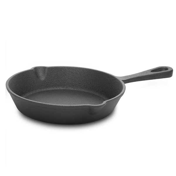 Home-Complete Pre-Seasoned 3-Piece Cast Iron Skillet Set in Black HW031128  - The Home Depot
