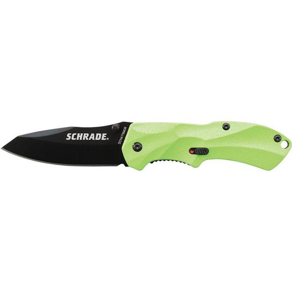 Schrade Mini MAGIC Assisted Opening Liner Lock Folding Knife Clip Point Blade Aluminum Handle