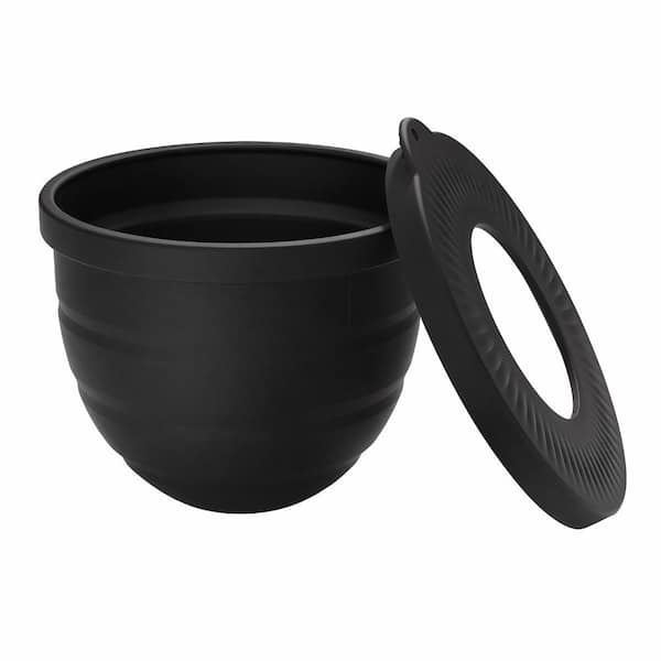5 Quart Black Silicone Mixer Bowl Liners with Lids for KitchenAid Tilt-Head Stand Mixers