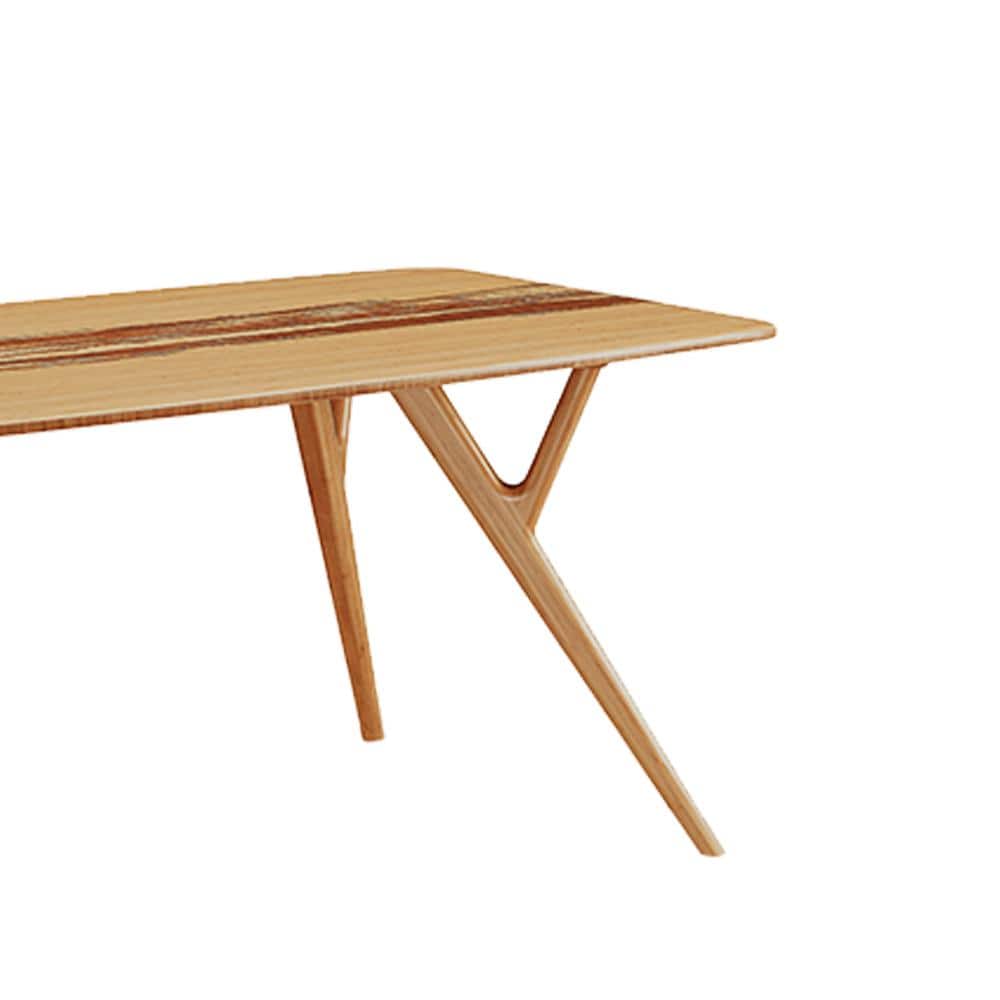 Azara Caramelized Solid Bamboo Contemporary Dining Table