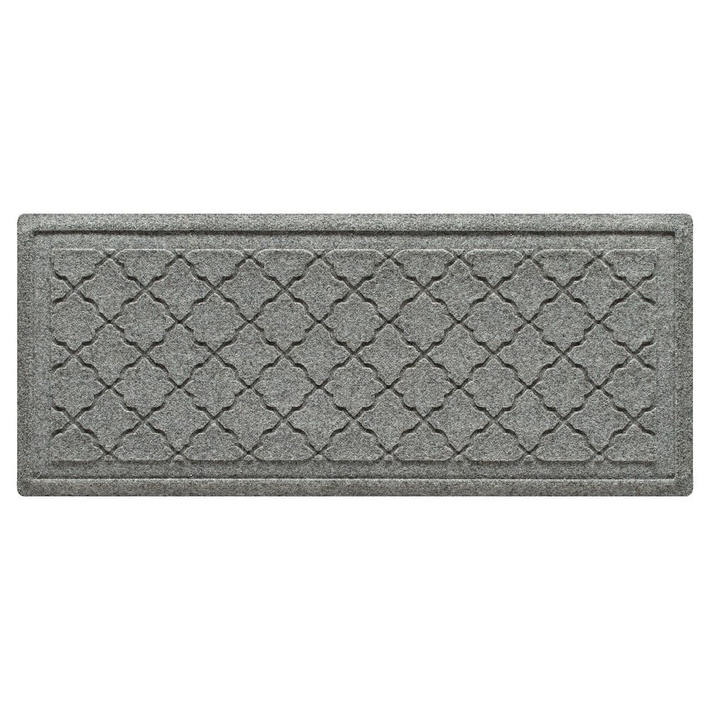 Waterhog Cordova 15 in. x 36 in. PET Polyester Indoor Outdoor Boot Tray Medium Gray price history on PriceWatchPro