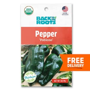 Organic Poblano Chili Pepper Seed (1-Pack)