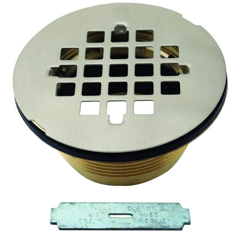 60'' White Acrylic Rectangular Shower Base with Polished Chrome Drain