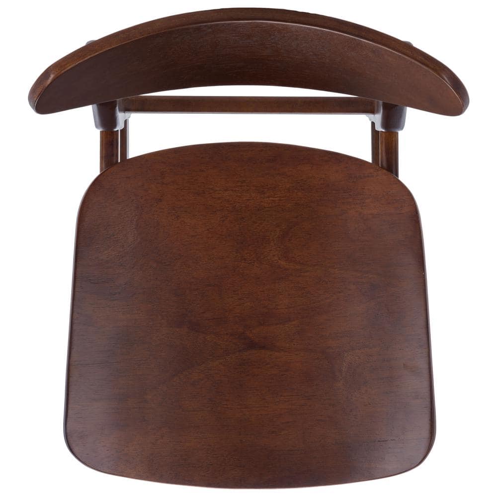 Thaxton Walnut Mid-Century Modern Counter Stool