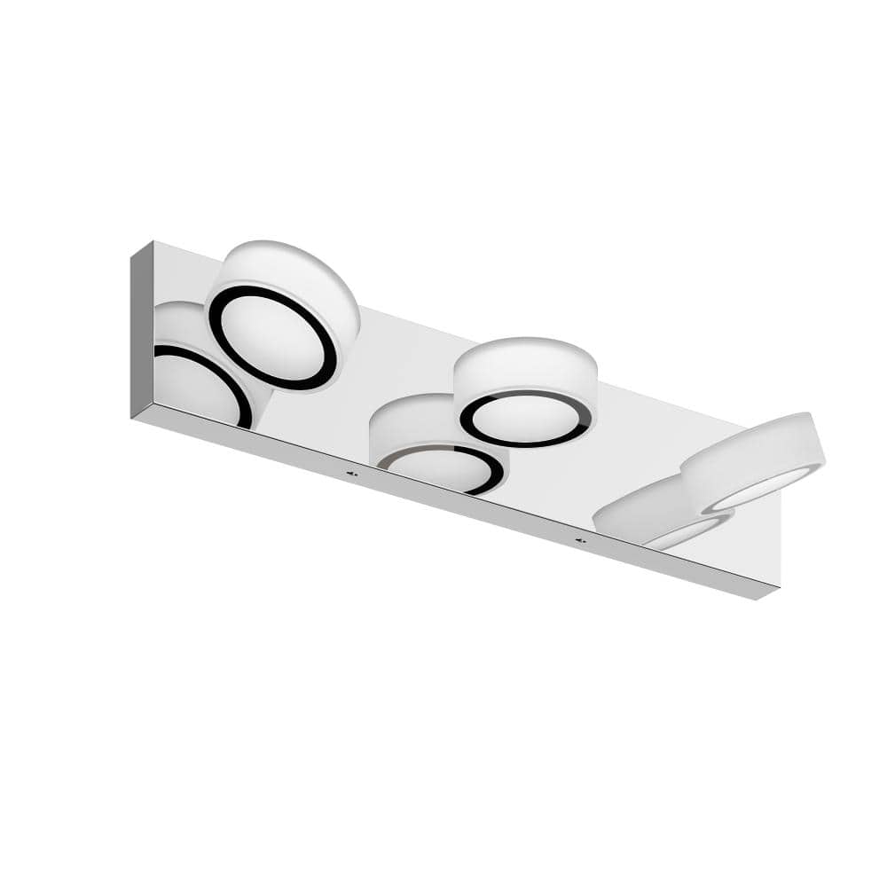 21 in. 3-Light Chrome Vanity Light Fixtures, Up and Down LED Modern Bathroom Wall Sconce price history on PriceWatchPro
