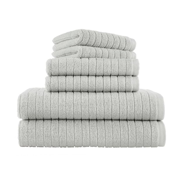 Classic Turkish Towels - 13x13 Inches 6-Pieces Luxury Ribbed Jacquard  Washcloths - Quick Dry, Soft and Absorbent Face Wash Towels, Brampton  Collection