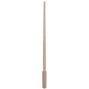 Stair Parts 39 in. x 1-1/4 in. 5015 Unfinished Red Oak Pin Top Wood Baluster for Stair Remodel