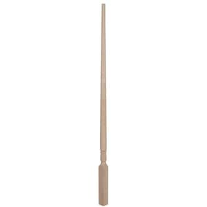 Stair Parts 41 in. x 1-1/4 in. 5015 Unfinished Red Oak Tapered Wood Baluster for Stair Remodel