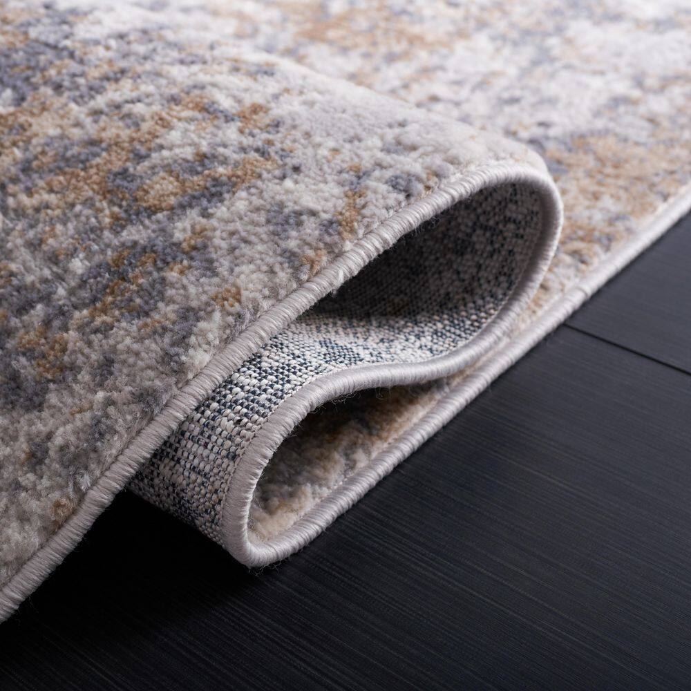 Eternal Gray and Beige Wool Blend 8' x 10' Area Rug