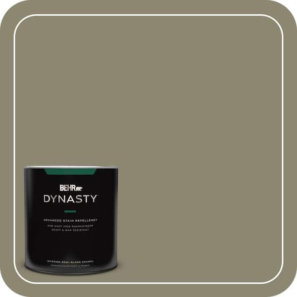 BEHR DYNASTY 1 qt. #PPU8-21 Mossy Bank Semi-Gloss Enamel Interior Stain-Blocking Paint and Primer