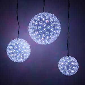 7.5 in. 120-Light LED Color Changing Starlight Sphere with Remote Control