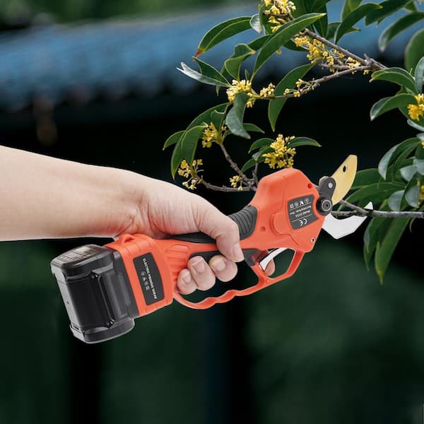 YIYIBYUS 4 in. Steel Blade Electric Cordless Tree Pruner Shears 