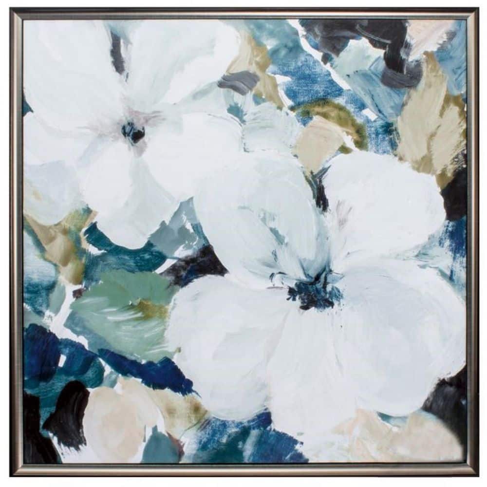 HomeRoots 29 in. x 29 in. Brown Frame Dark Beauty I Wall Art 1-Piece ...
