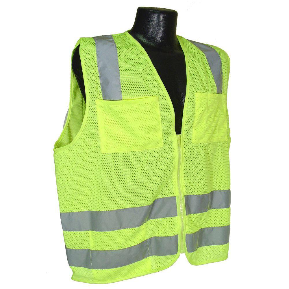 Radians Std Class 2 Mesh Medium Vest Green Safety Vest Sv8gmm The Home Depot