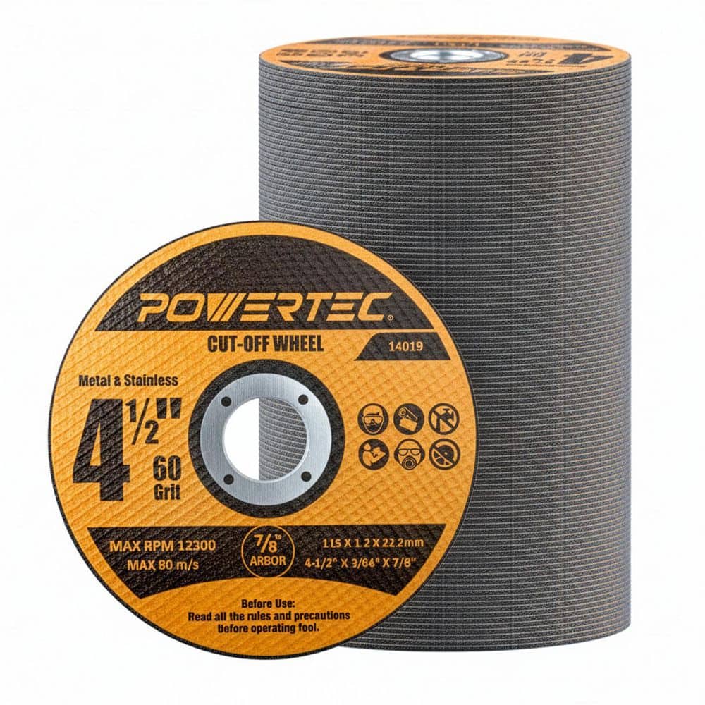 4-1/2 in. Metal Cut Off Wheels, 100-Pack, Iridium-Coated Aluminum Oxide 60 Grit, 1/16 in. Thick with 7/8 in. Arbor price history on PriceWatchPro