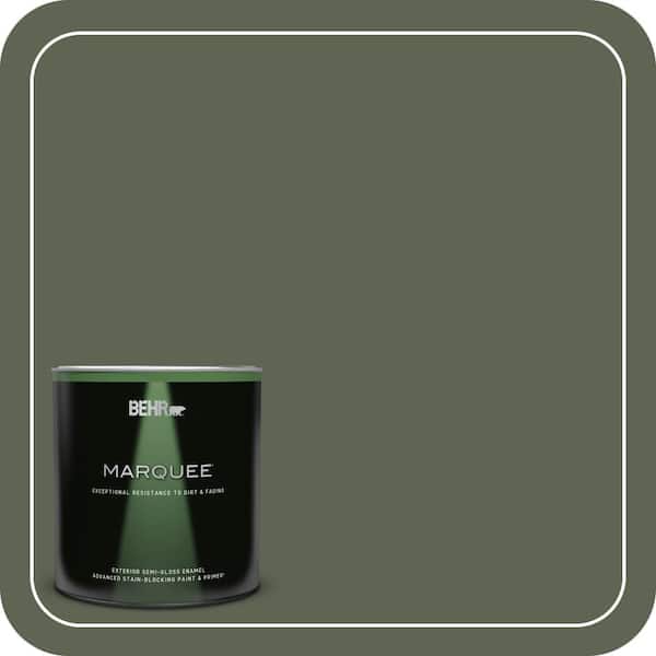 BEHR MARQUEE 1 qt. #N390-7 Cypress Vine Semi-Gloss Enamel Exterior Paint & Primer