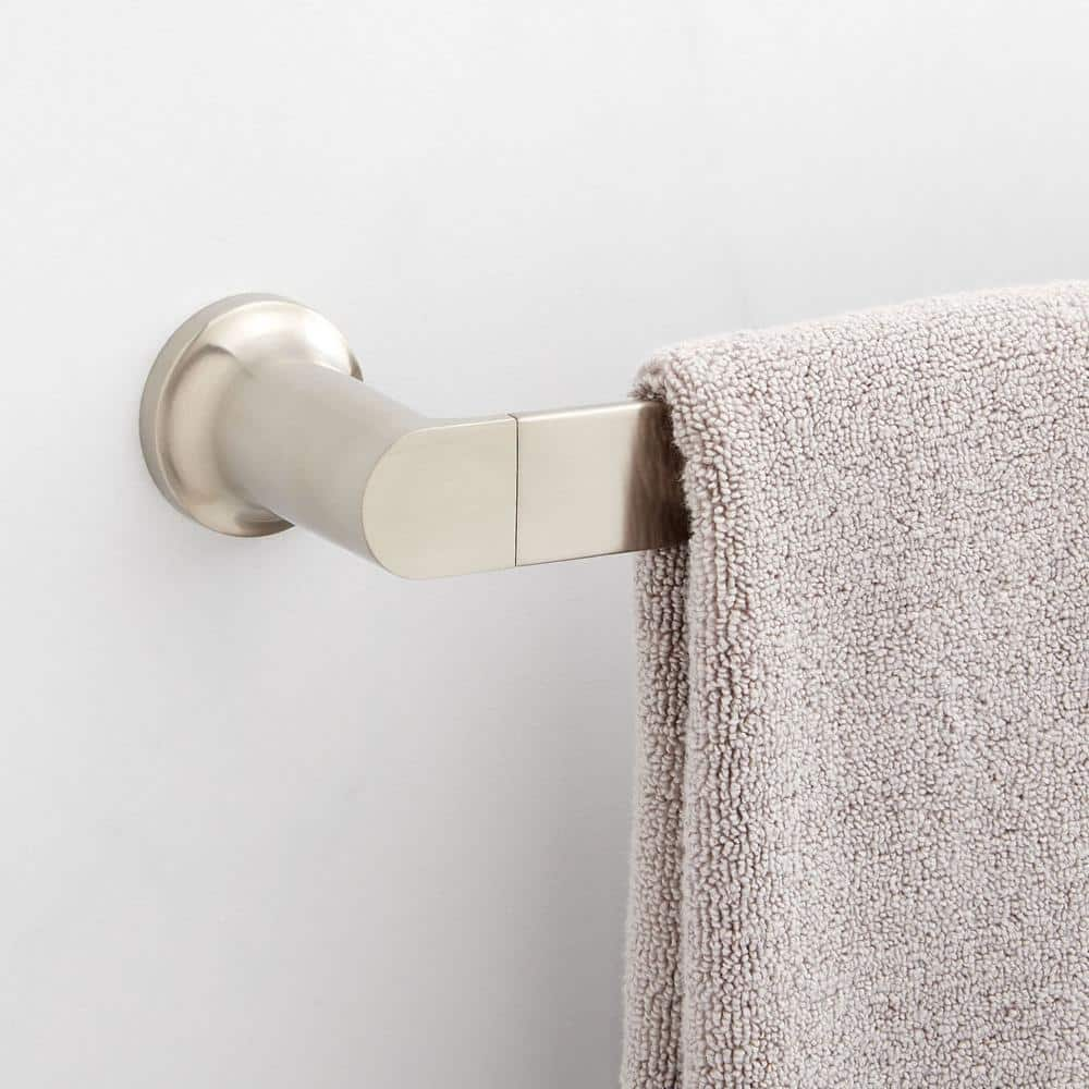 SIGNATURE HARDWARE Berwyn 24 in. Wall Mounted Single Towel Bar in ...