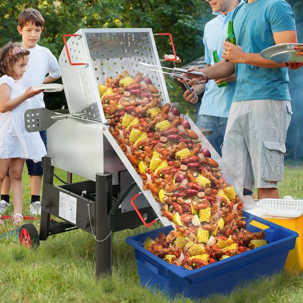 CreoleFeast Single Sack Crawfish Boiler Outdoor Stove Propane Gas