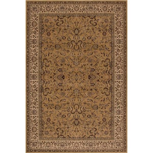 Persian Classics Kashan Gold 7 ft. x 10 ft. Area Rug