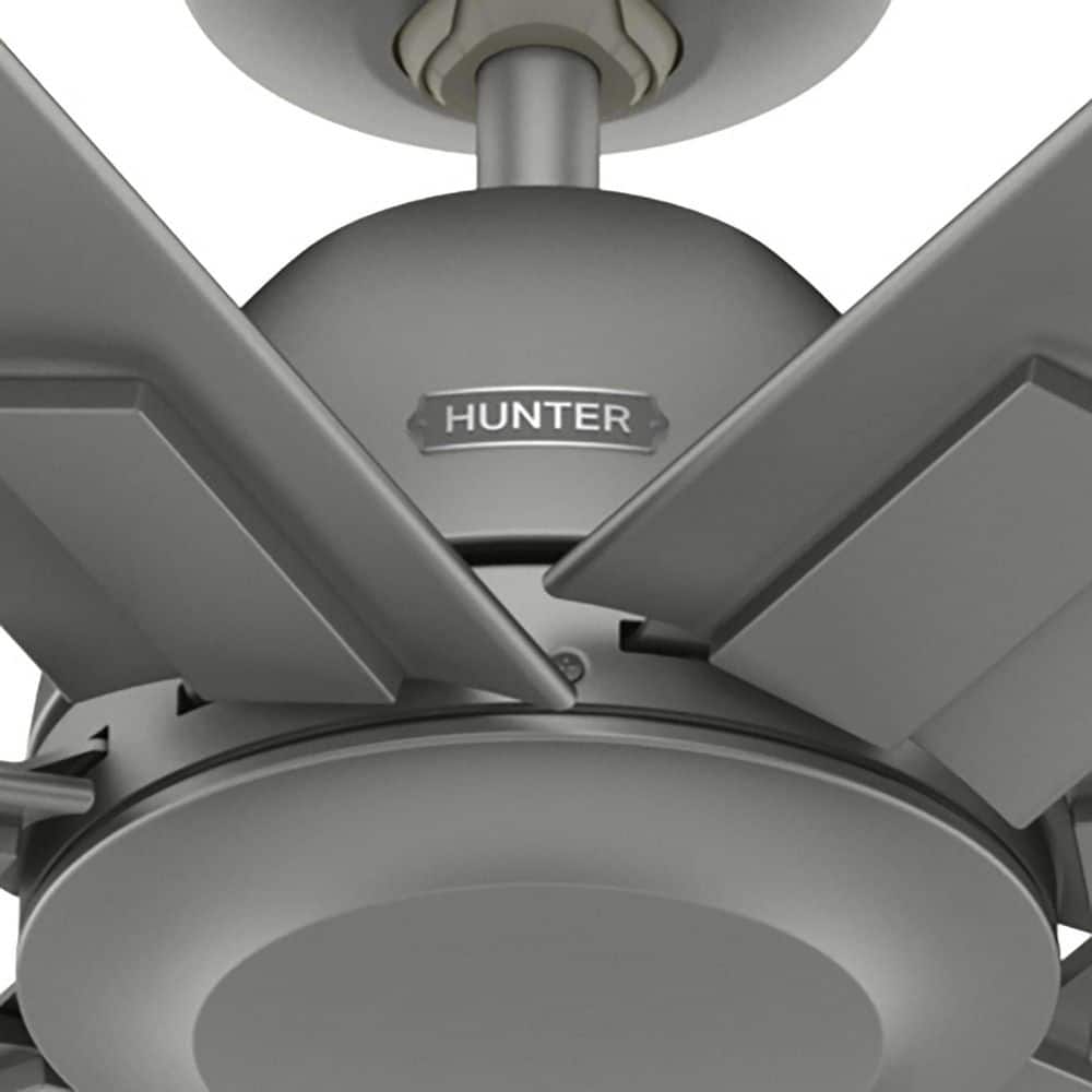 Downtown 72" Matte Silver 7-Blade Ceiling Fan with Remote