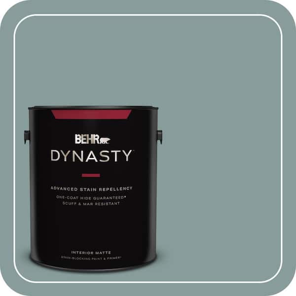BEHR DYNASTY 1 gal. #PPU12-04 Agave One-Coat Hide Matte Interior Stain-Blocking Paint & Primer