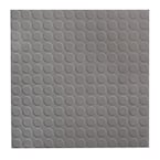 Low Profile Circular Design 19.69 in. x 19.69 in. Dark Gray Rubber Tile