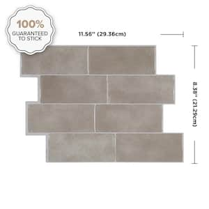 Metro Cologne 11.56 in. x 8.38 in. Vinyl Peel and Stick Tile (2.21 sq. ft. / 4-Pack)