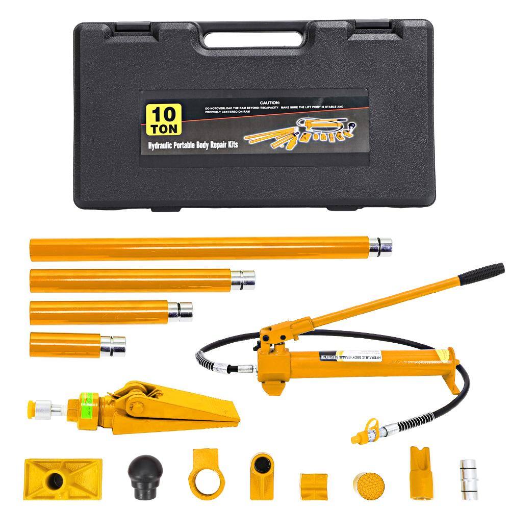 Heavy Duty Porta Power Hydraulic Jack Kit with Pump, 4.6ft Hose, Secure Carrying Case for Auto Body Frame Repair, Garage price history on PriceWatchPro