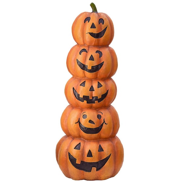 National Tree Company 51 in. Stacked Happy Jack-O-Lanterns