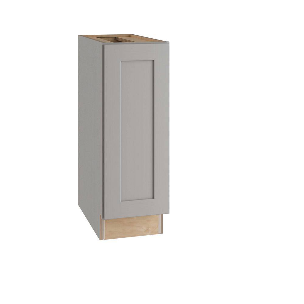 Newport 15 in. W x 24 in. D x 34.5 in. H Assembled Plywood Base Kitchen Cabinet in Pearl Gray Painted with Soft Close