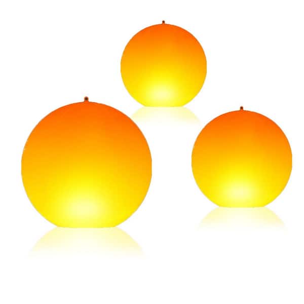 14-Floating Flame Solar Pool Light IP68 Waterproof Glow Globe for Pool Pond Outdoor Decor