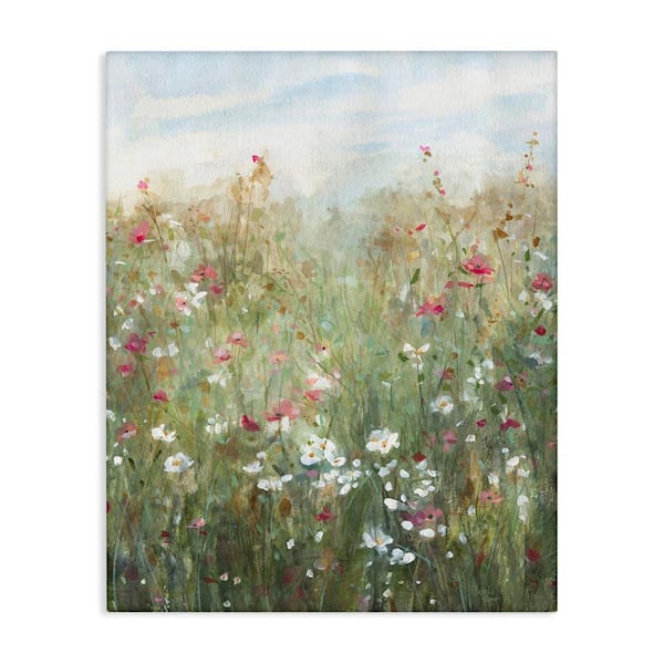 Fragrant Wildflower Field by Jessie Perry Unframed Nature Graphic Art Print 40 in. x 30 in.