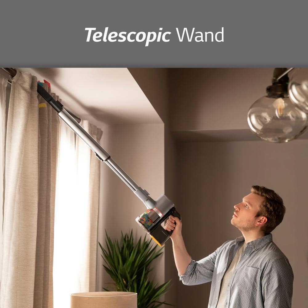 Silver Cordless Stick Vacuum with Kompressor Technology