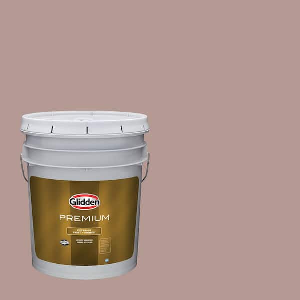 Glidden Premium 5 gal. PPG1016-5 Iris Mauve Semi-Gloss Exterior Latex Paint