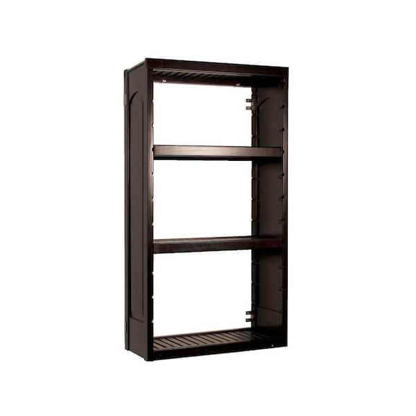 John Louis Home Woodcrest 12 in. Deep Stand Alone Tower Kit in Espresso