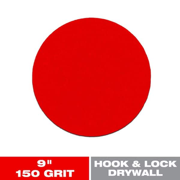 DIABLO 9 in. 150-Grit Drywall Sanding Disc with Hook and Lock Backing
