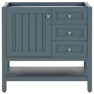 Lanceton 36 in. W x 22 in. D x 34 in. H Bath Vanity Cabinet without Top in Sage