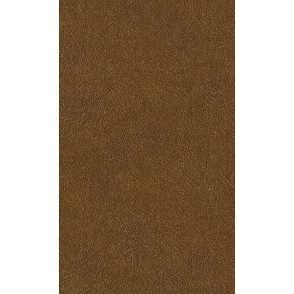 Walls Republic Plain Leather Cognac Non-Woven Paste the Wall Textured Wallpaper 57 sq. ft.
