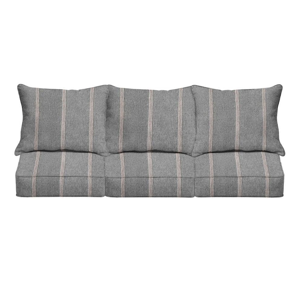 22.5 x 22.5 x 5 (6-Piece) Deep Seating Outdoor Couch Cushion in Sunbrella Lengthen Stone price history on PriceWatchPro