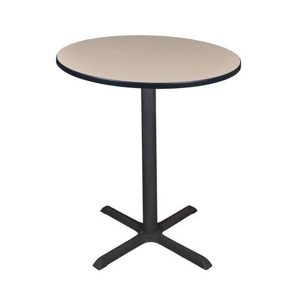 Regency Cain Beige 36 in. Round Cafe Table