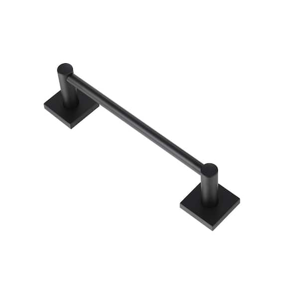 Avalon 31.57 in. Wall Mounted Towel Bar-Matte Black Finish