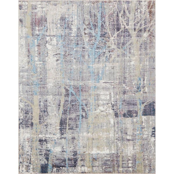 Unique Loom Downtown Collection by Jill Zarin Multi 8 ft. x 10 ft. Area Rug