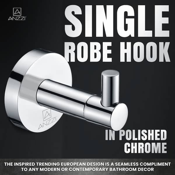 Essence Series Stainless Steel Robe Hook in Polished Chrome Essence Series Stainless Steel Robe Hook in Polished Chrome